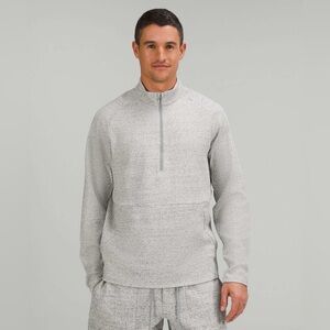 Lululemon•At Ease Half-Zip•Insulated Reflective•Heather Grey Black•LIKE NEW• L